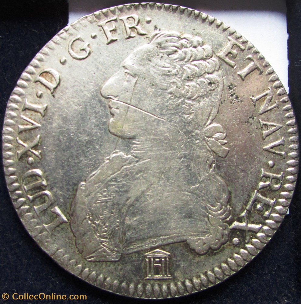 monnaie france royale ecu louis xvi 1787 k bordeaux