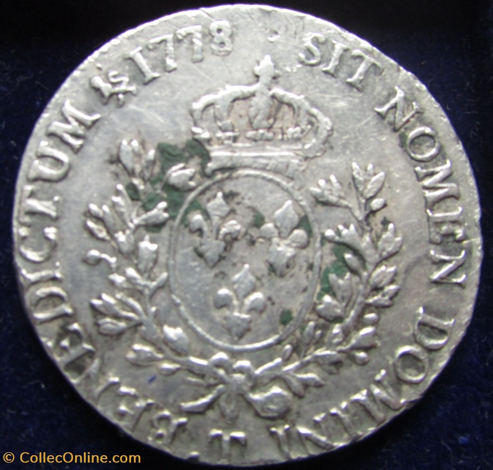 monnaie france royale ecu louis xvi 1778 t nantes