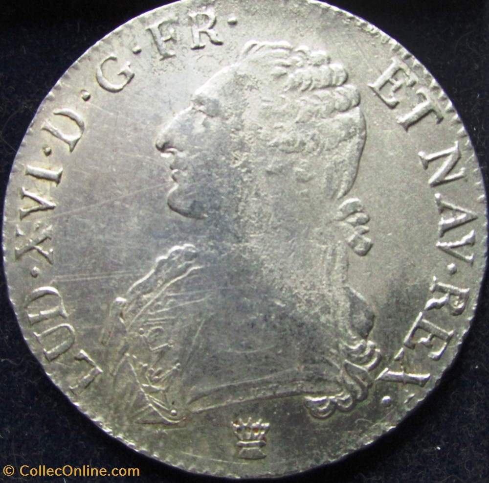 Ecu Louis XVI 1790 I Limoges monnaie france a royale ecu louis xvi 1790 i limoges
