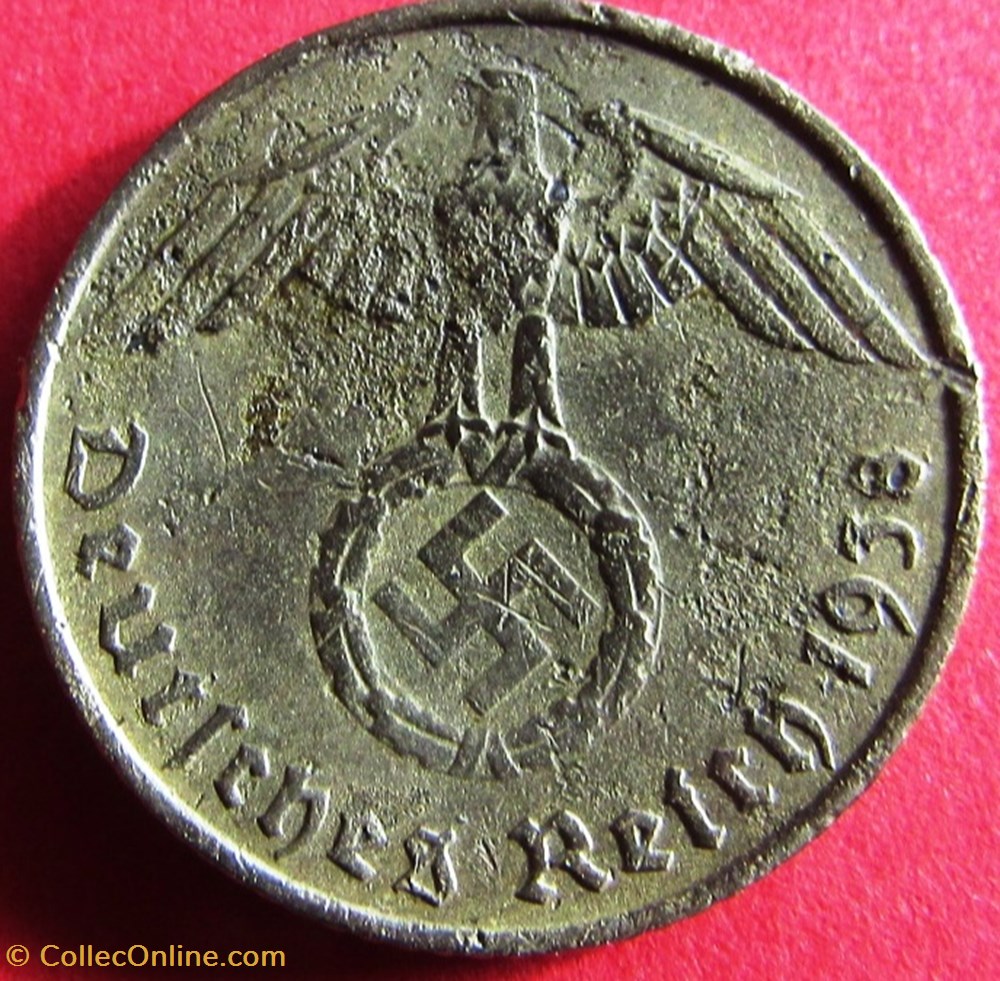 ALLEMAGNE - 5 Reichspfennig - 1938 - Berlin monnaies monde allemagne 5 reichspfennig 1938 berlin