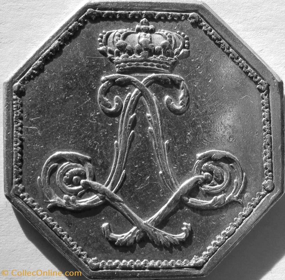 Jeton Louis XVI - GP742B - Jeux du Roi monnaies jetons mereaux jeton louis xvi gp742b jeux du roi