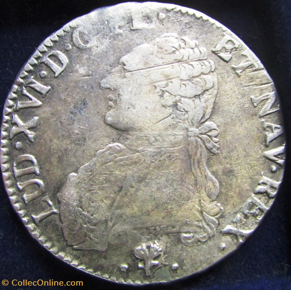 monnaie france royale ecu louis xvi 1783 l bayonnne