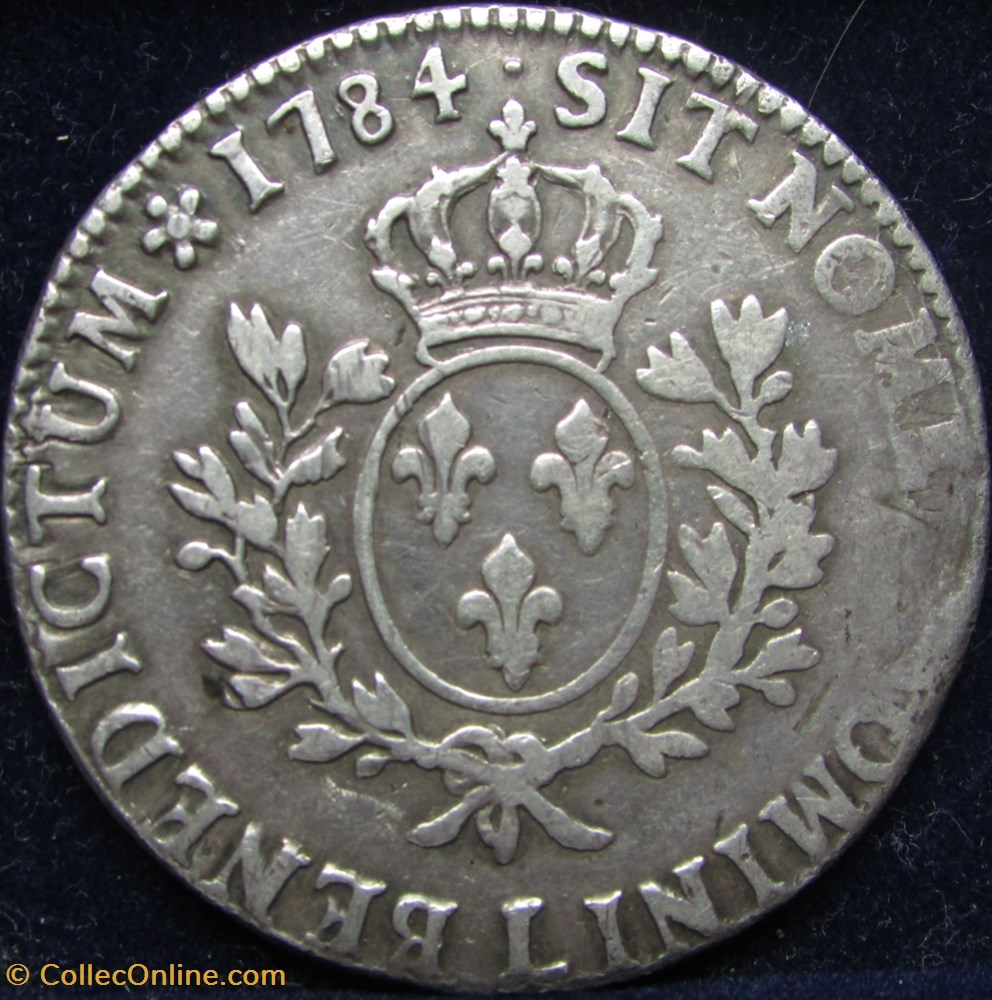 monnaie france royale ecu louis xvi 1784 l bayonne