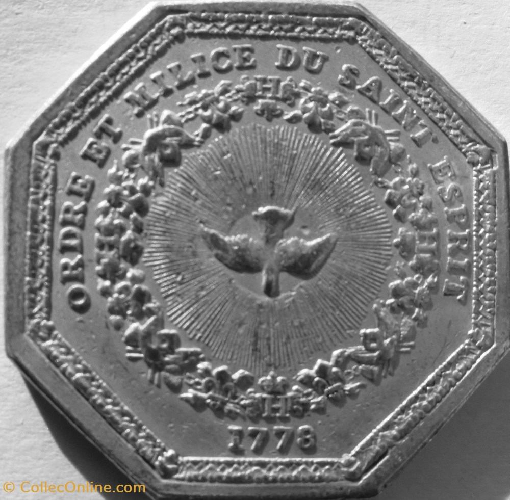 monnaie mereaux jeton louis xvi gp720a ordre du saint esprit