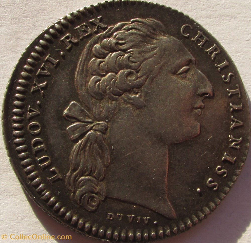 Jeton Louis XVI - GP714H - Académie des Sciences monnaie mereaux jeton louis xvi gp714h academie des sciences