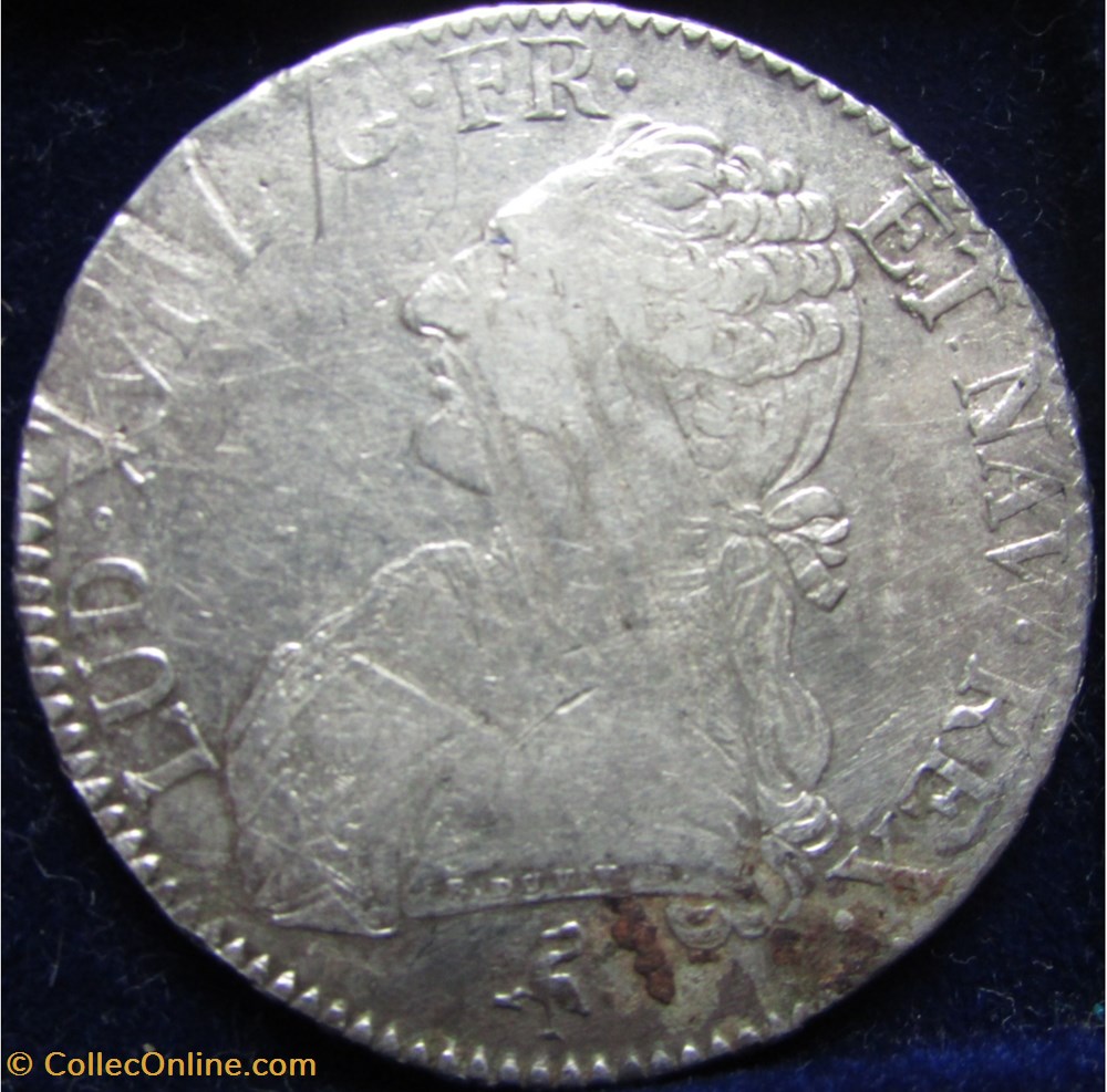 Ecu Louis XVI 1781 A Paris 1er semestre monnaie france royale ecu louis xvi 1781 a paris 1er semestre