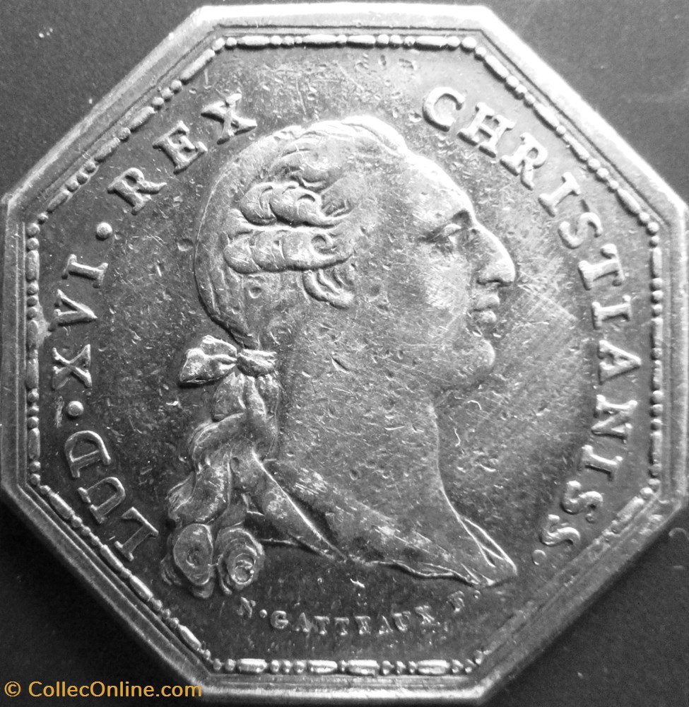 Jeton Louis XVI - GP710B - Dénuement des couvents monnaies jetons mereaux jeton louis xvi gp710b denuement des couvents