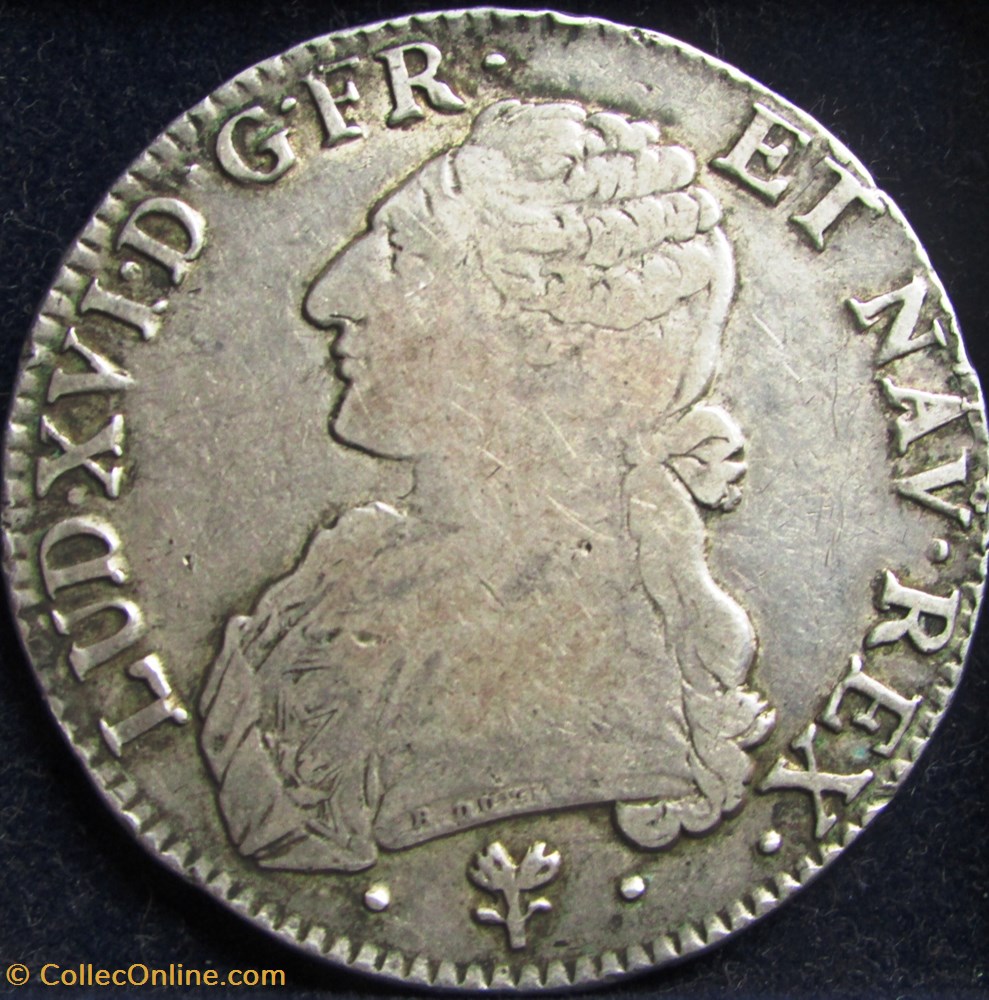 Ecu Louis XVI 1788 L Bayonne monnaie france royale ecu louis xvi 1788 l bayonne
