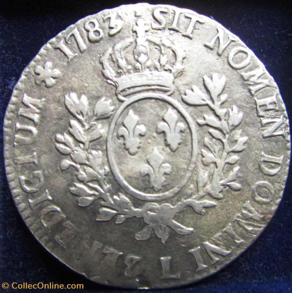 monnaie france royale ecu louis xvi 1783 l bayonnne