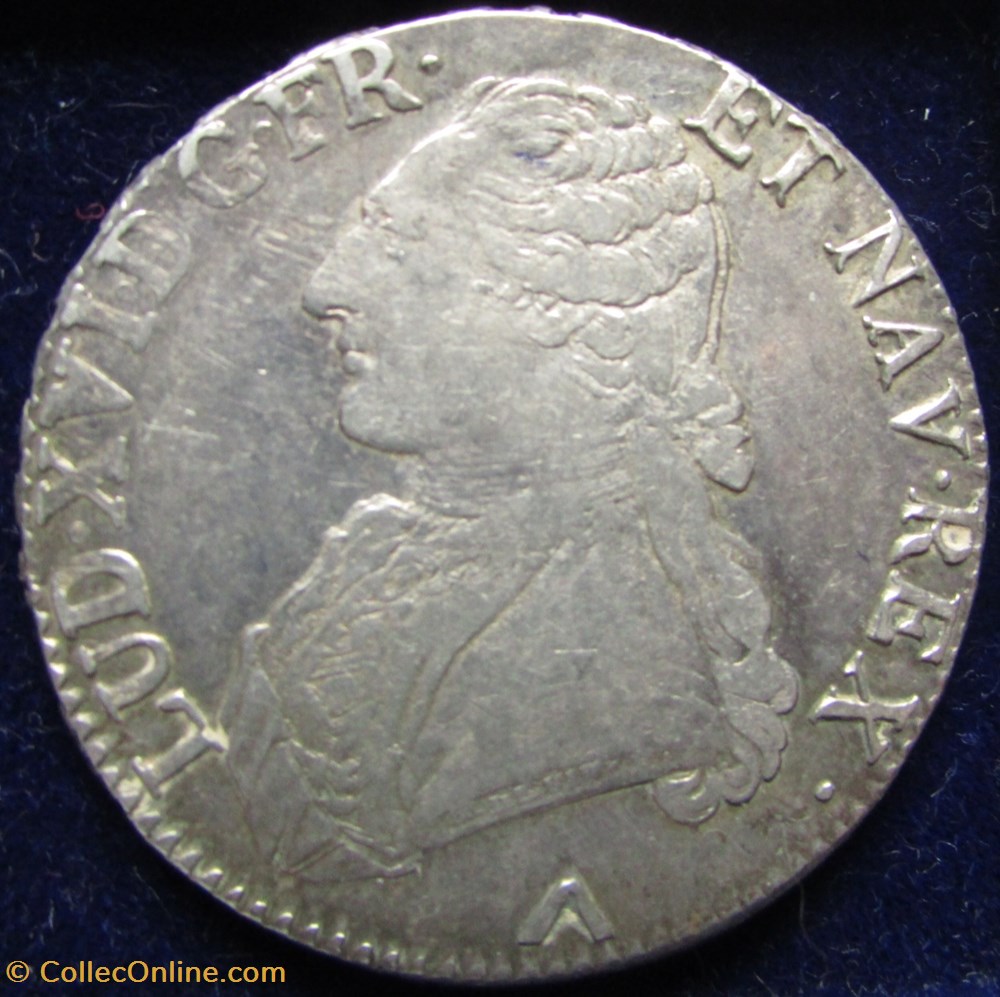 Ecu Louis XVI 1779 W Lille monnaie france a royale ecu louis xvi 1779 w lille