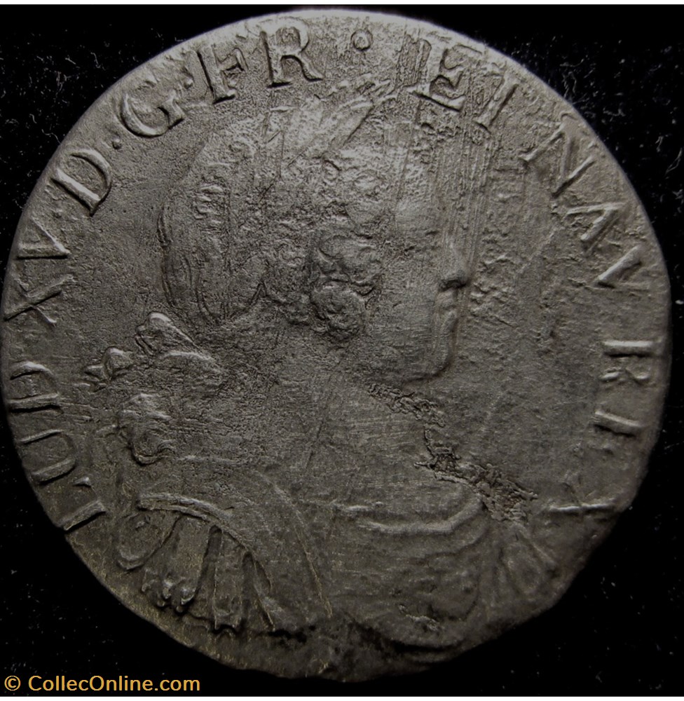 Louis XV - Ecu aux 8 L - 1725 - La Rochelle monnaies france royales louis xv ecu aux 8 l 1725 la rochelle