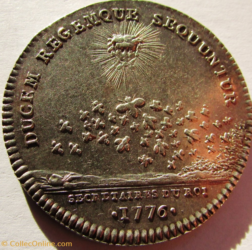Jeton Louis XVI - GP710A - Secrétaires du Roi monnaie mereaux jeton louis xvi gp710a secretaires du roi