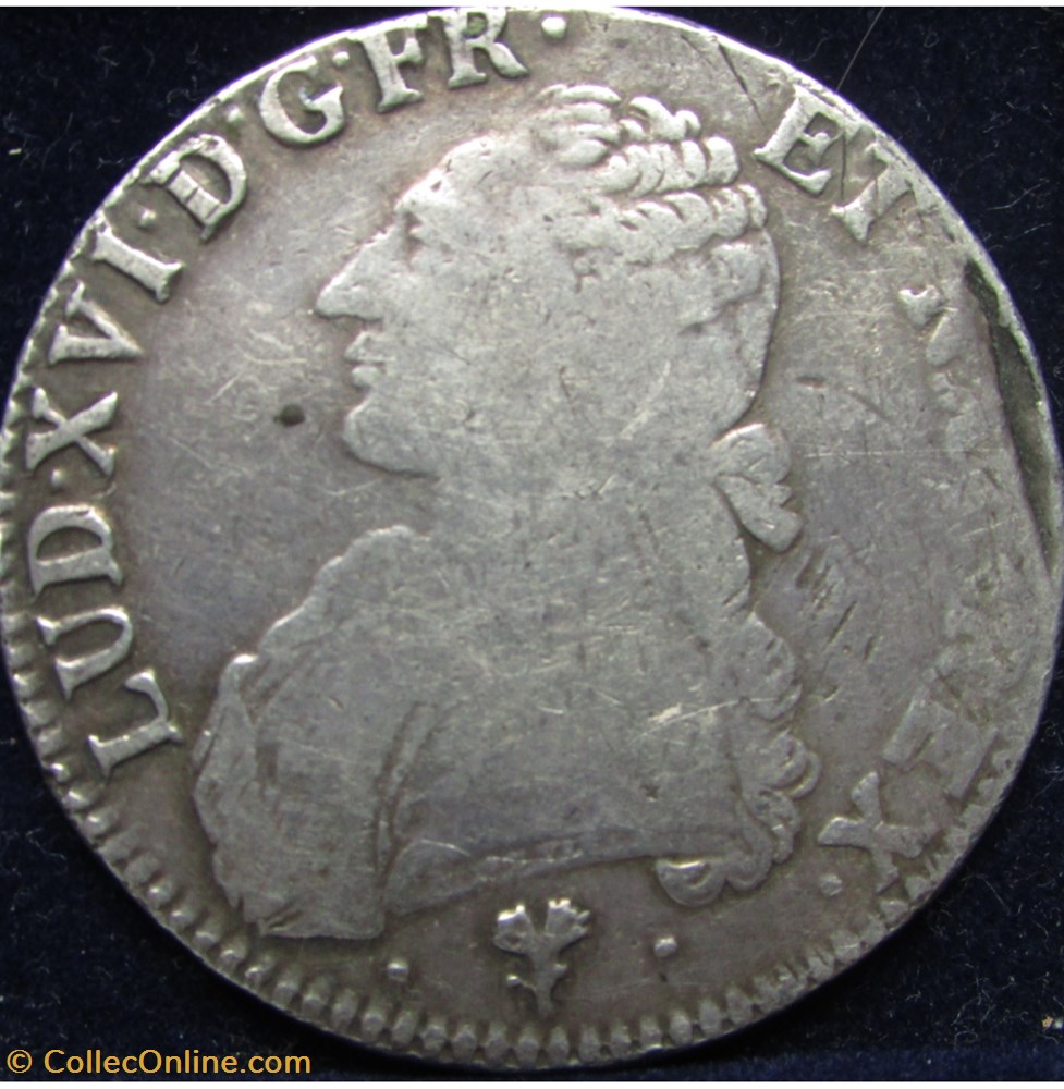 monnaie france royale ecu louis xvi 1784 l bayonne
