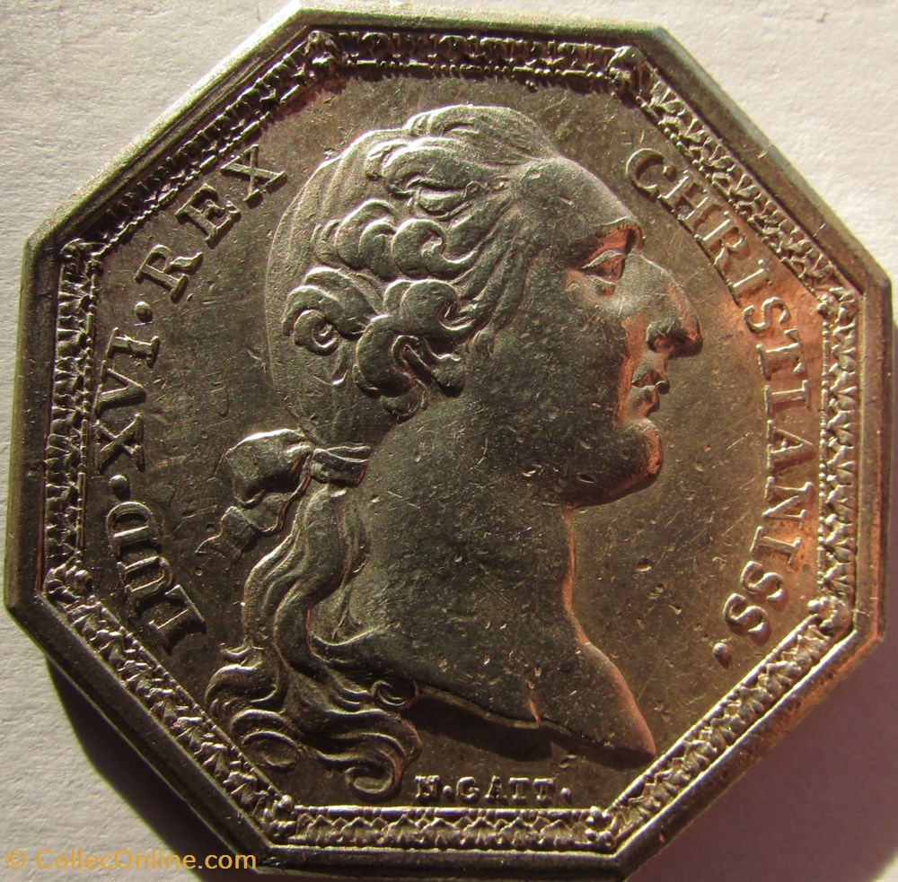 Jeton Louis XVI - GP708C - Ville de Rouen monnaie mereaux jeton louis xvi gp708c ville de rouen