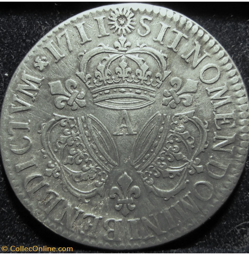 Louis XIV - Ecu aux 3 couronnes - 1711 - Paris monnaies france royales louis xiv ecu aux 3 couronnes 1711 paris