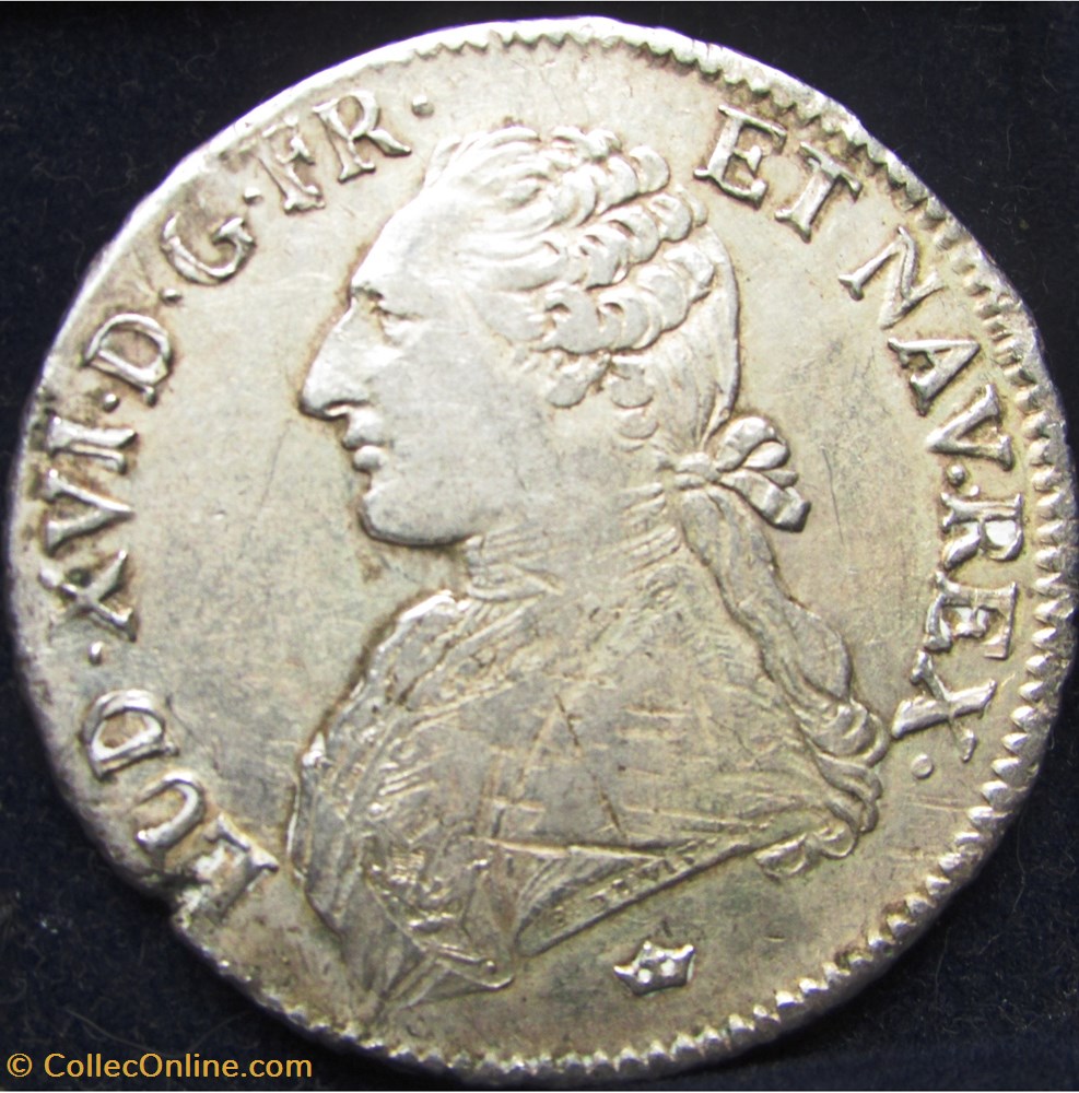 Ecu Louis XVI 1785 M Toulouse monnaie france a royale ecu louis xvi 1785 m toulouse