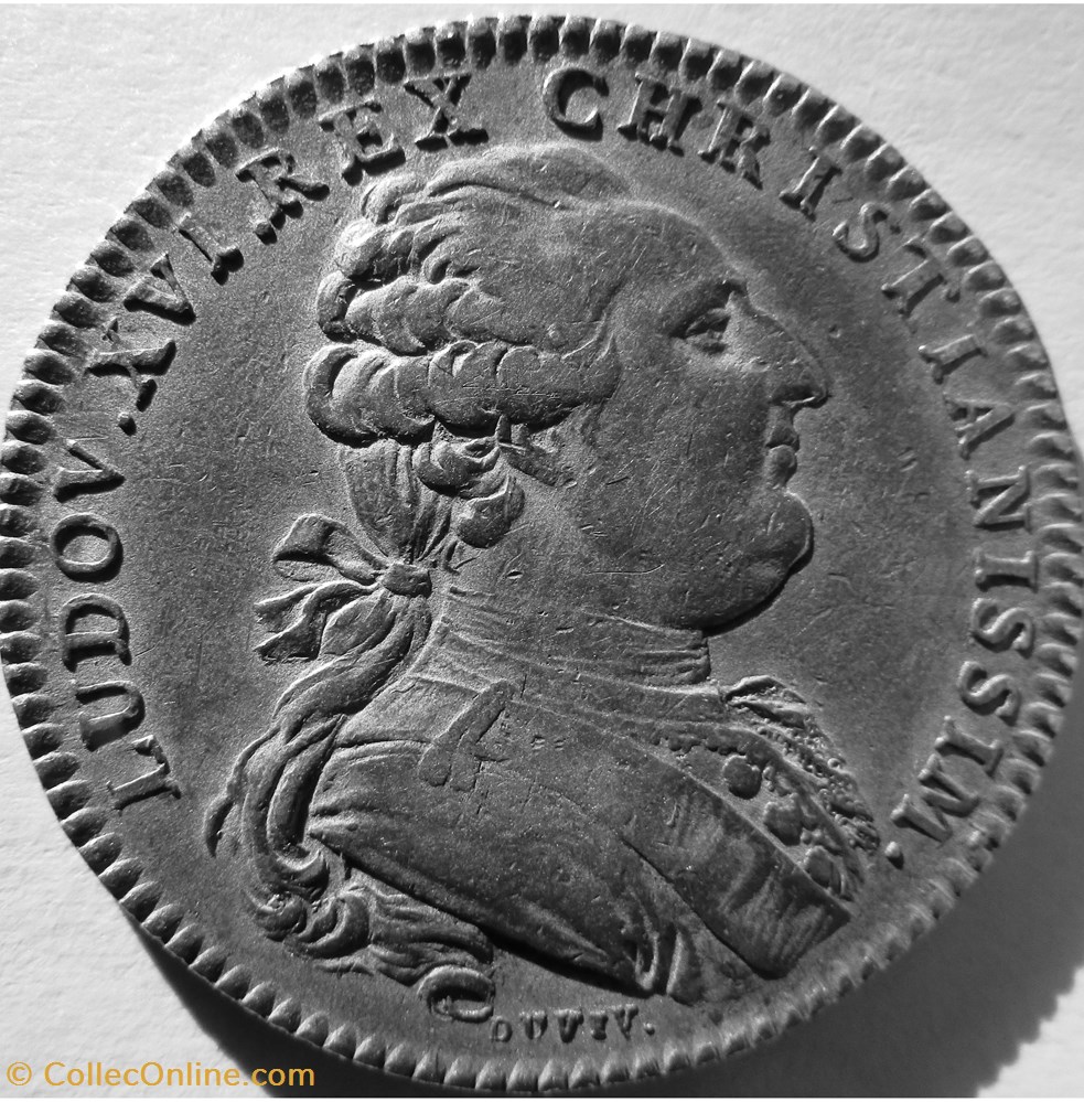 Jeton Louis XVI - GP744J - Chambre de commerce de Lille monnaies jetons mereaux jeton louis xvi gp744j chambre de commerce de lille