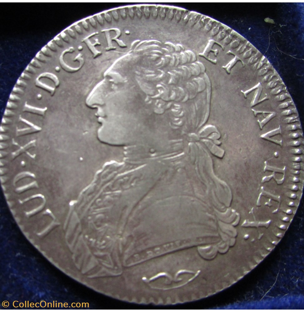 Ecu Louis XVI 1777 & Aix en Provence monnaie france royale ecu louis xvi 1777 aix en provence