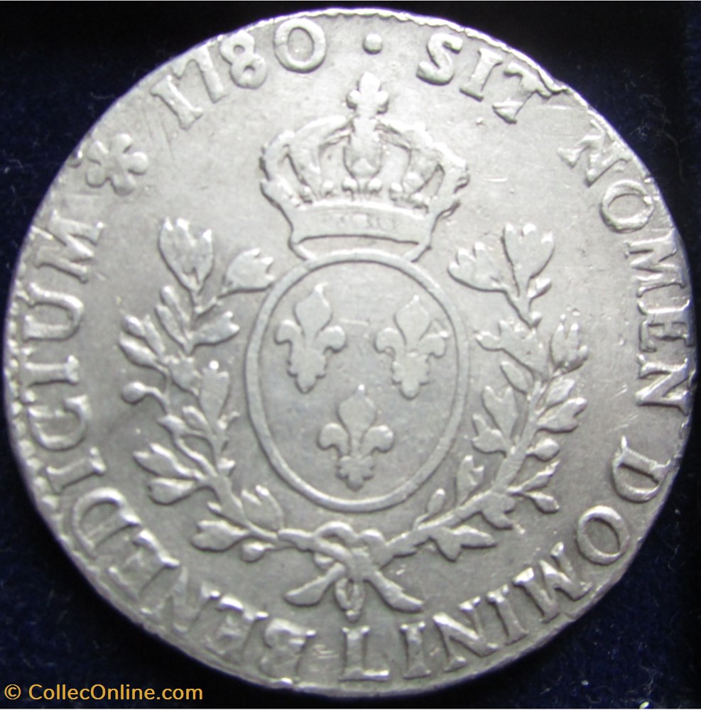 monnaie france royale ecu louis xvi 1780 l bayonne