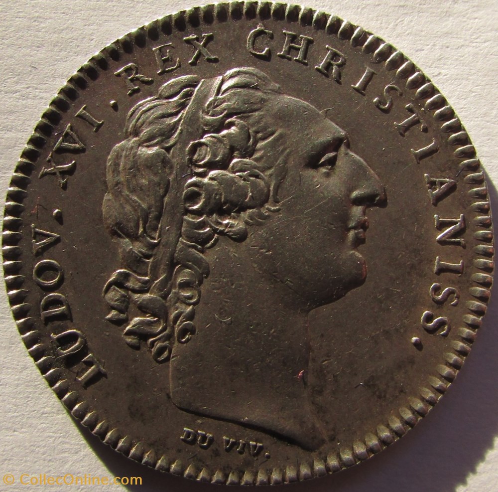 Jeton Louis XVI - GP 700A - Parties Casuelles - nd monnaie mereaux jeton louis xvi gp 700a parties casuelles nd