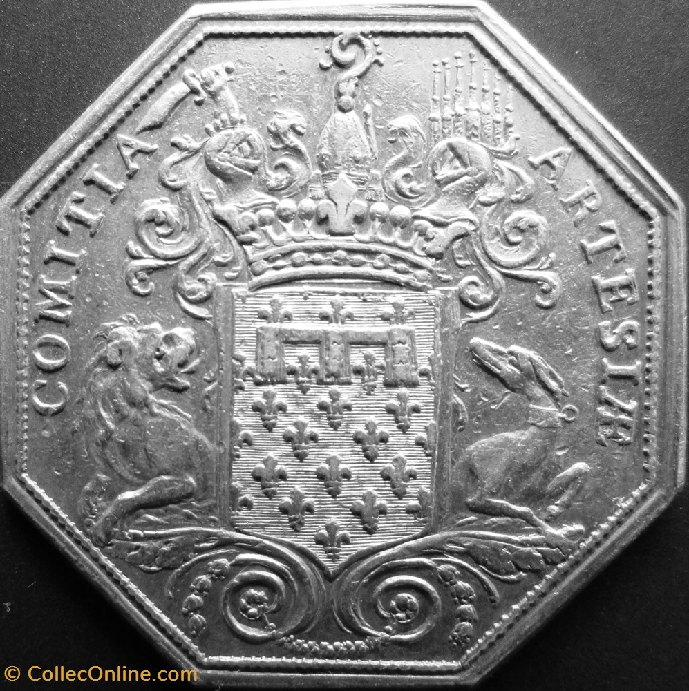 Jeton Louis XVI - GP754 - Etats d'Artois monnaies jetons mereaux jeton louis xvi gp754 etats artois