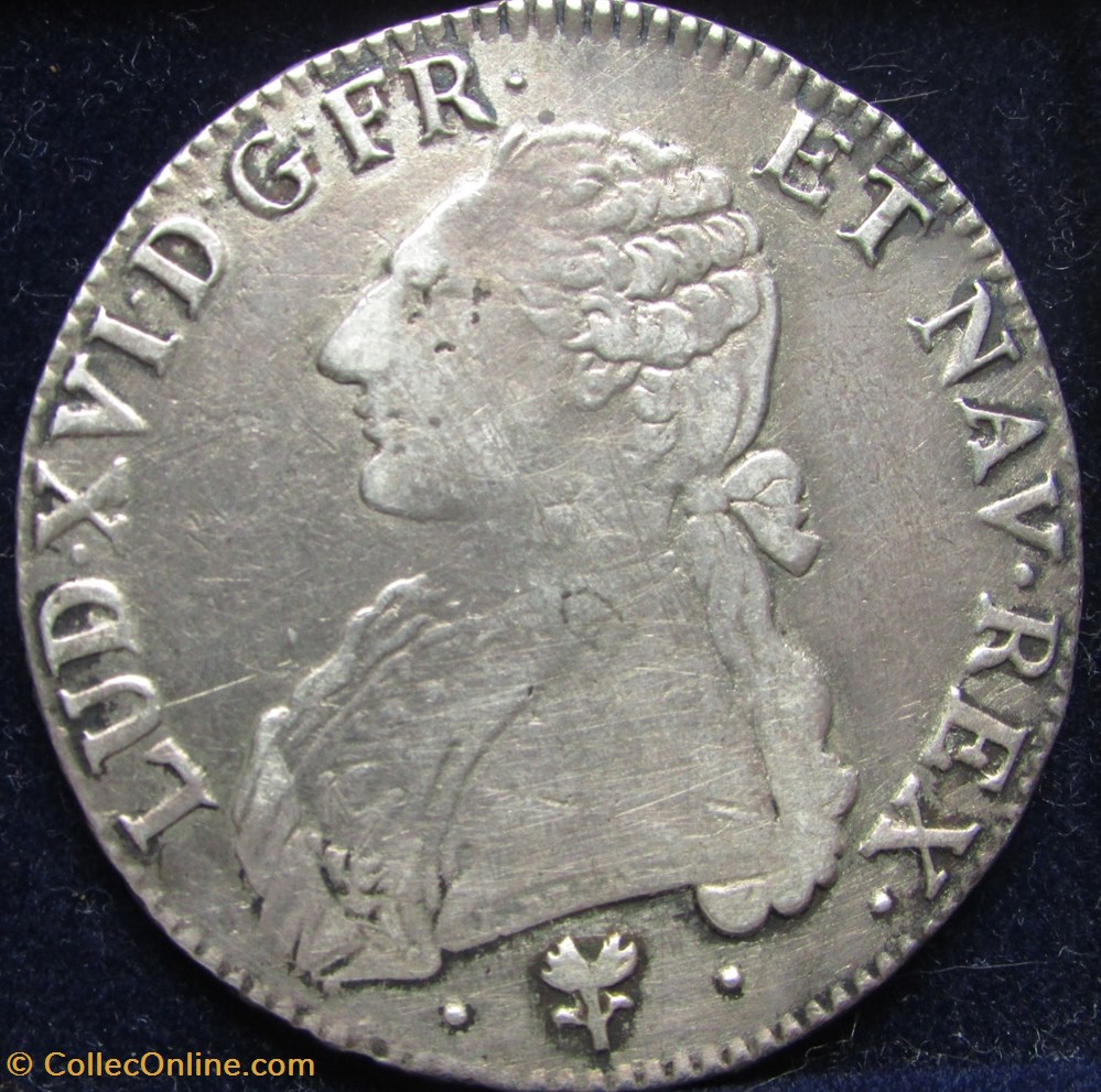 Ecu Louis XVI 1785 L Bayonne monnaie france royale ecu louis xvi 1785 l bayonne