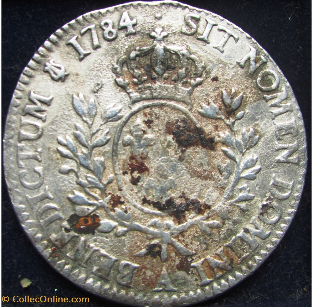 Ecu Louis XVI 1784 A Paris - 2ème semestre monnaie france royale ecu louis xvi 1784 a paris 2eme semestre