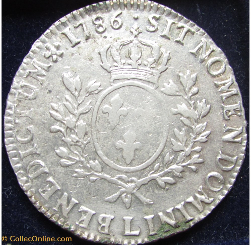 monnaie france royale ecu louis xvi 1786 l bayonne