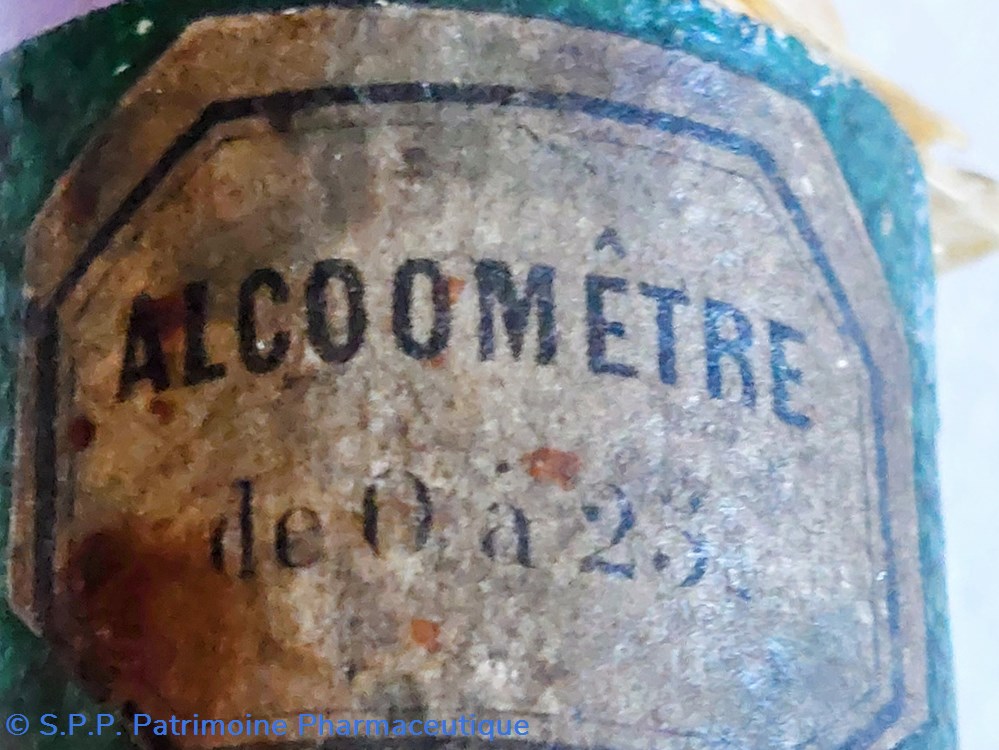 ALCOOMÈTRE de zéro à 25-- J. Salleron 4 science pharmacie alcoometre de zero a 25 j salleron