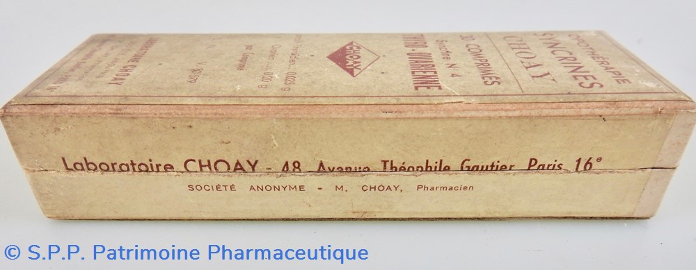SYNCRINES CHOAY Opothérapie Thyro-ovarienne 3 science pharmacie syncrines choay opotherapie thyro ovarienne