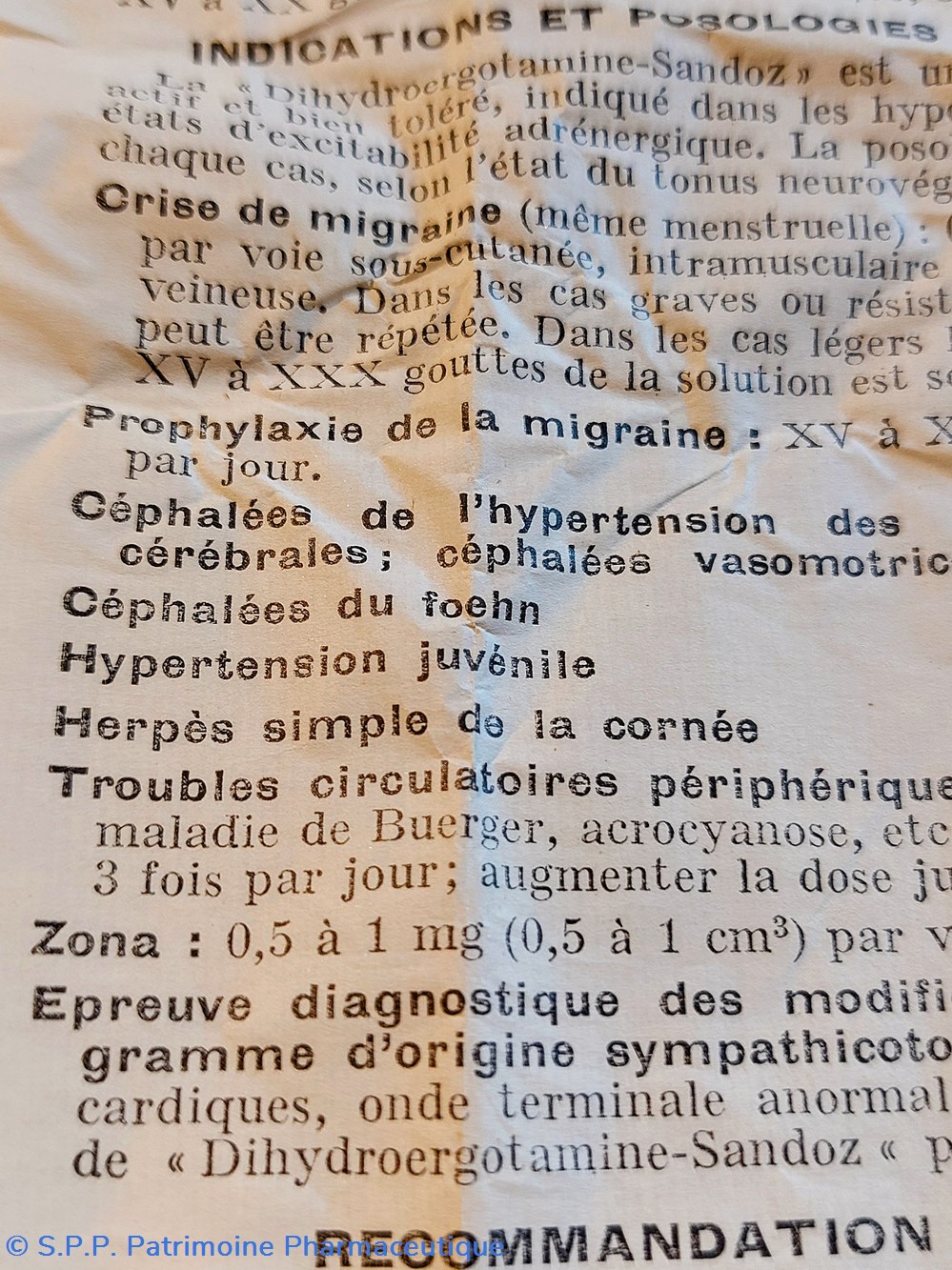 science pharmacie dihydroergotamine sandoz gouttes
