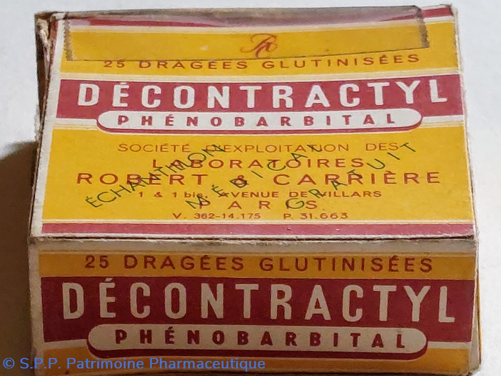 DÉCONTRACTYL Phenobarbital 25 dragées 5 science pharmacie decontractyl phenobarbital 25 dragees