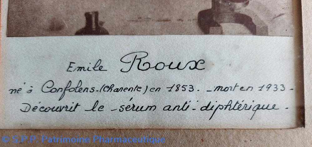 PORTRAIT de Émile ROUX 1853-1933 3 science pharmacie portrait de emile roux 1853 1933