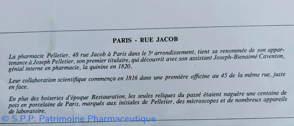 science pharmacie rue jacob paris lab roussel n34