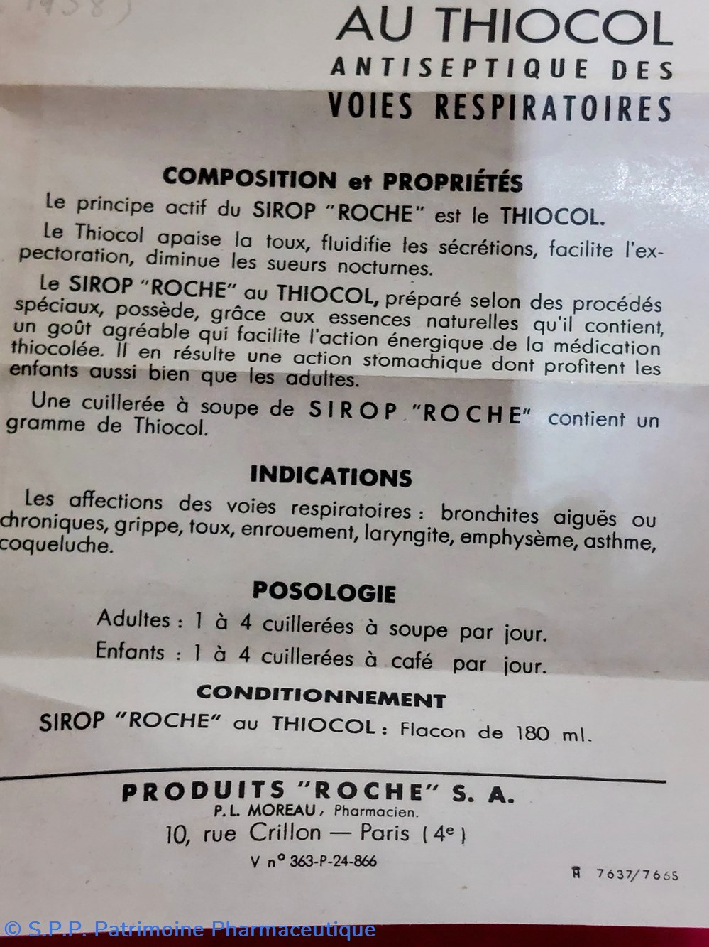 Sirop ROCHE au Thiocol / Ch. Weiss 7 science pharmacie sirop roche au thiocol ch weiss