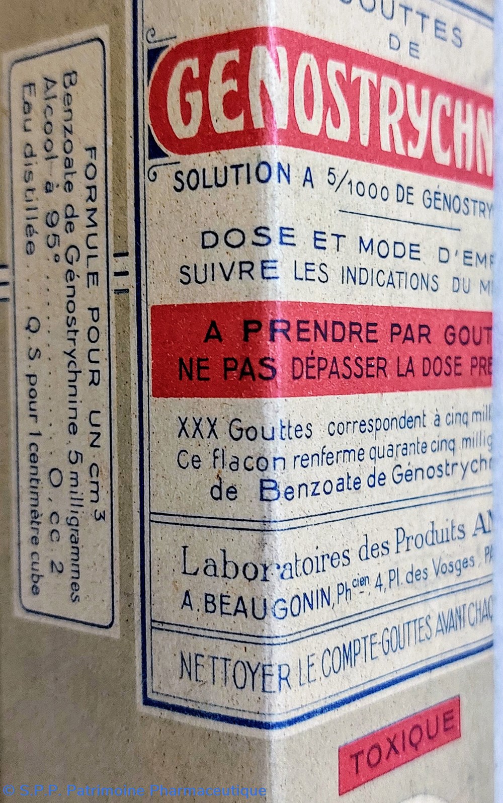science pharmacie genostrychnine gouttes