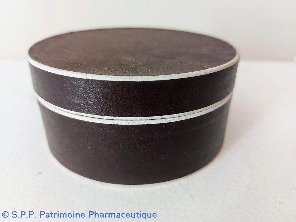 science pharmacie boite ronde en carton avec couvercle