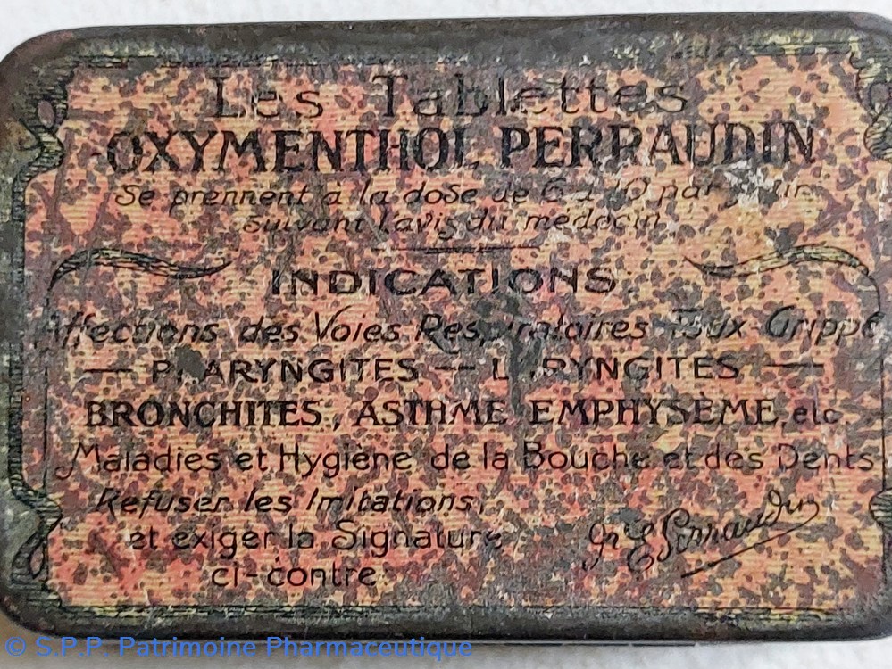 OXYMENTHOL PERRAUDIN Tablettes 3 science pharmacie oxymenthol perraudin tablettes