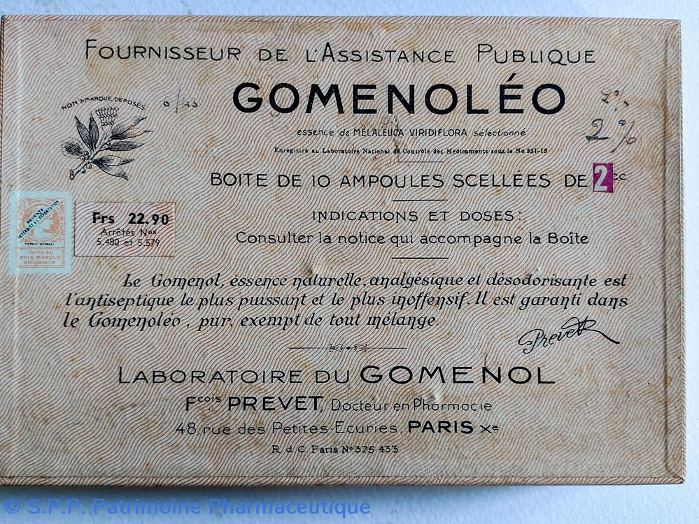 GOMENOLÉON 2% Ampoules de 2 cc science pharmacie gomenoleon 2 ampoules de 2 cc