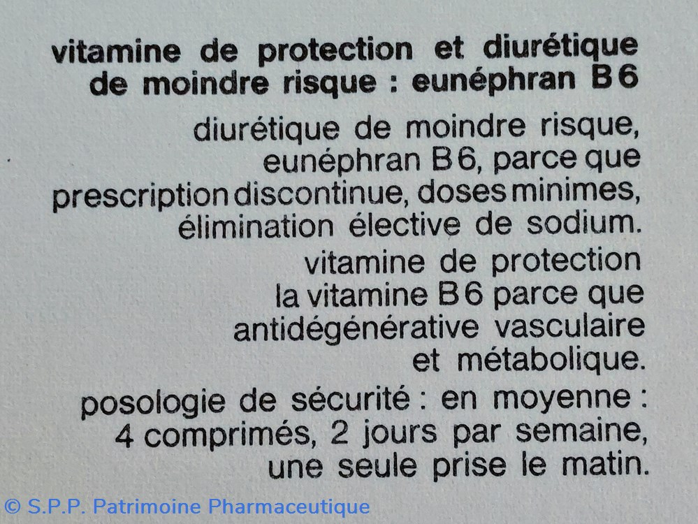 EUNEPHRAN B6 Lab. SERVIER 3 science pharmacie eunephran b6 lab servier