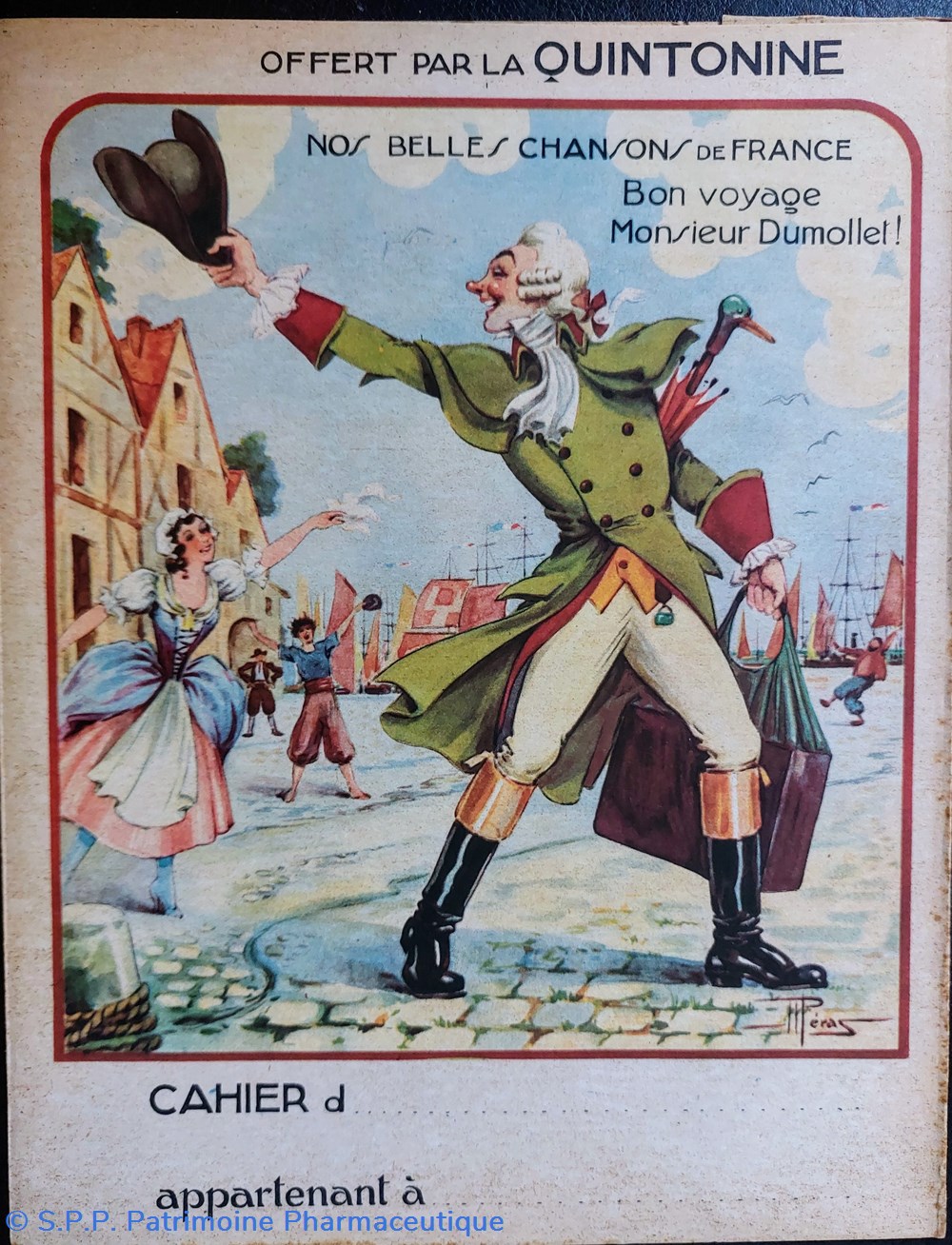 science pharmacie quintonine protege cahier bon voyage monsieur dumollet
