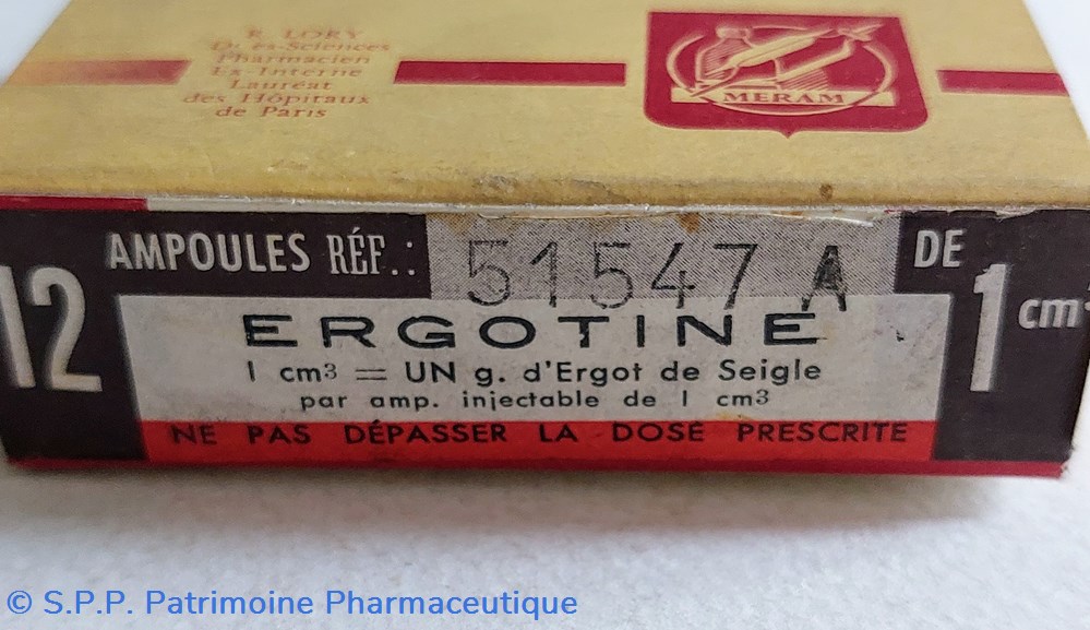 science pharmacie ergotine 12 ampoules 1 cm3 meram