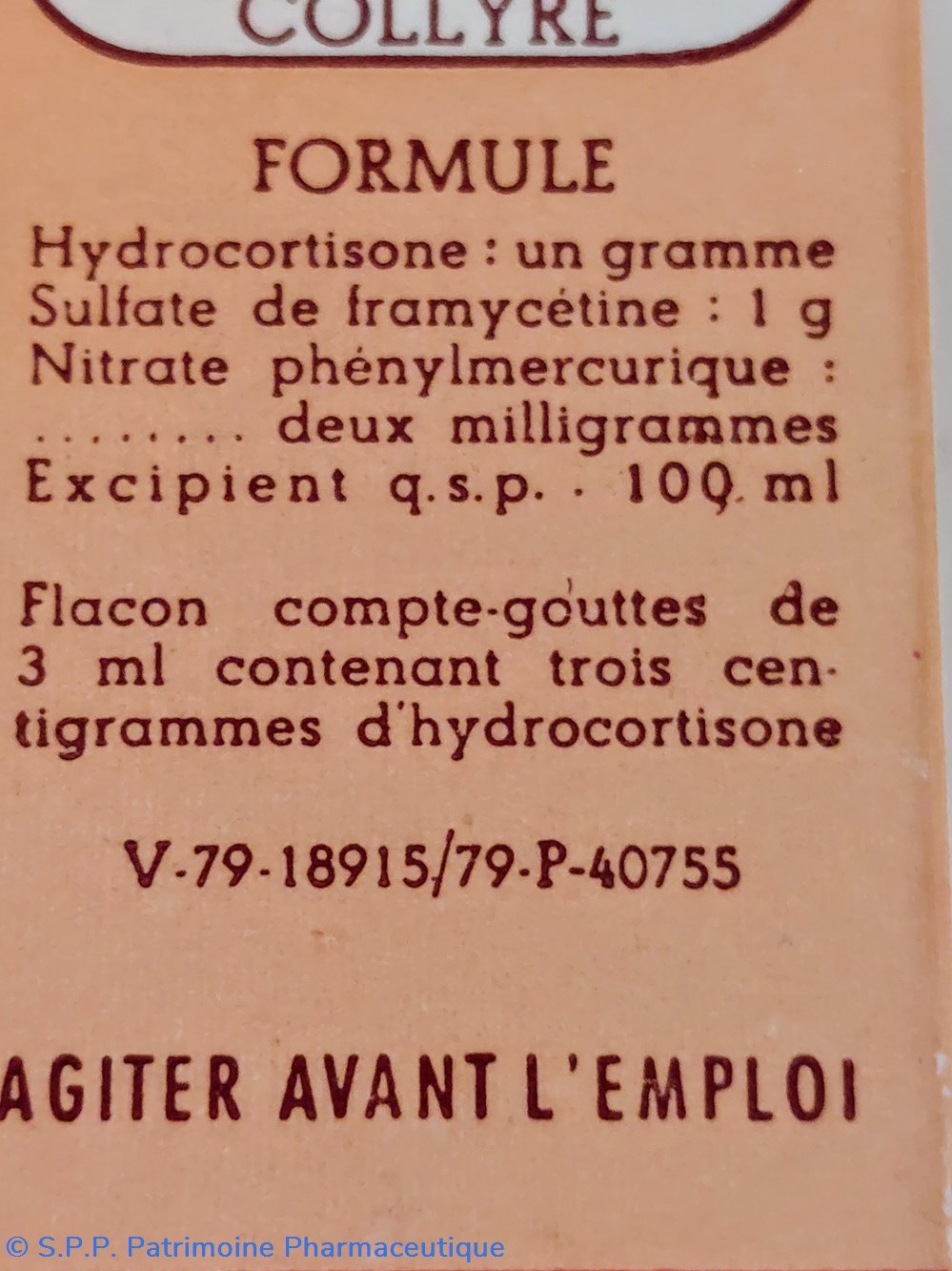 science pharmacie soframycine hydrocortisone collyre flacon roussel