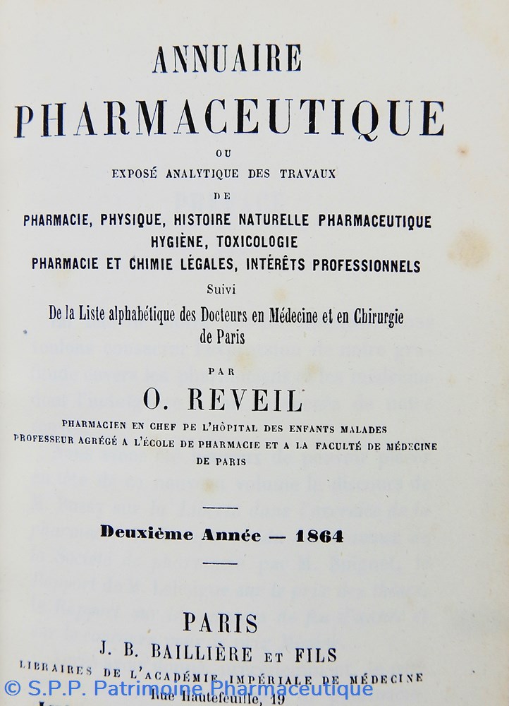 science pharmacie annuaire pharmaceutique volumes 2 1864 a 12 1875