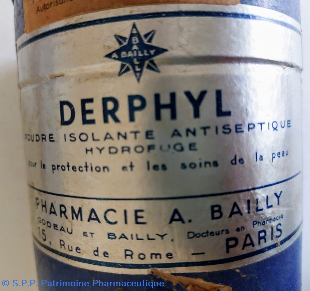 DERPHYL Poudre Soins de peau BAILLY science pharmacie derphyl poudre soins de peau bailly