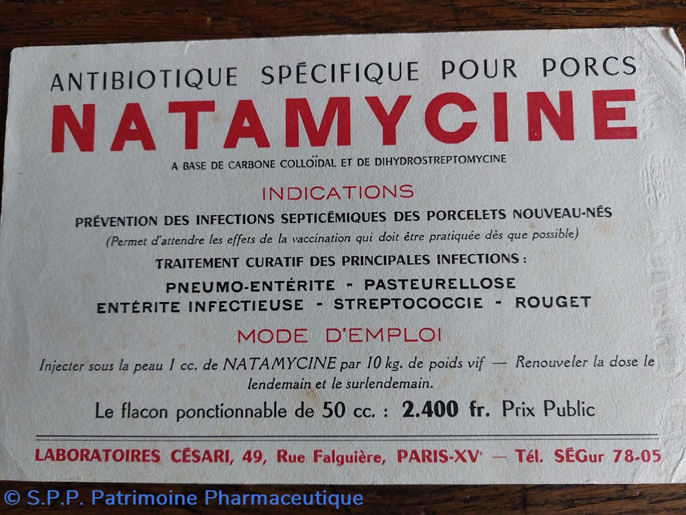 science pharmacie natamycine antibiotique veterinaire