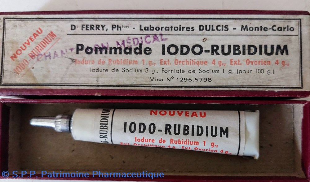 science pharmacie iodo rubidium pommade lab dulci6