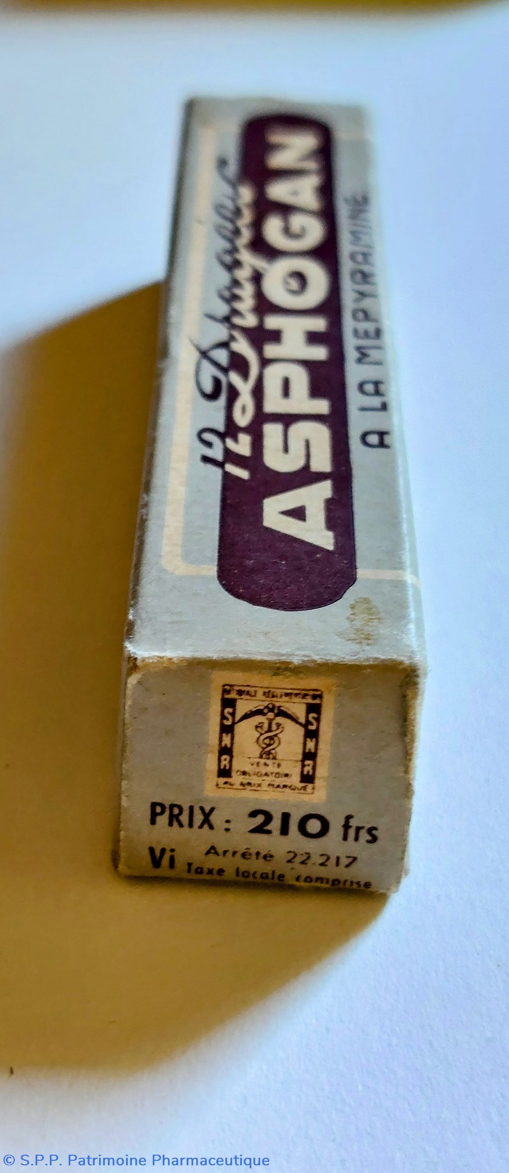 science asphogan 12 dragees a la mepyramine