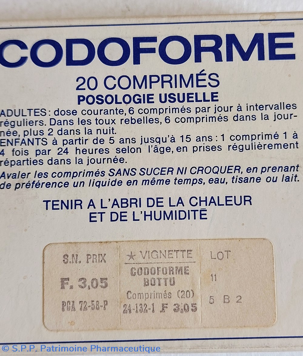 CODOFORME BOTTU ( Comprimés ). 2 science codoforme bottu comprimes