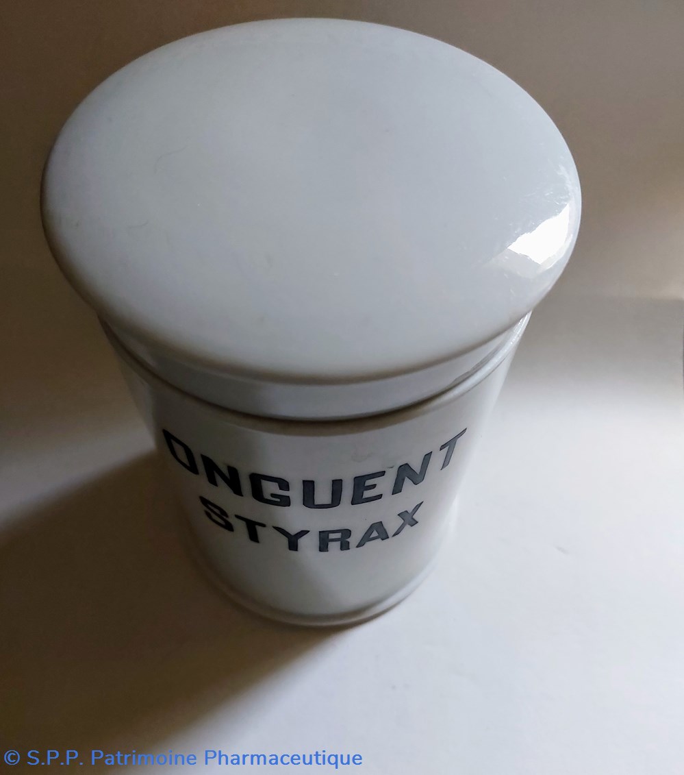 science onguent styrax pot de pharmacie